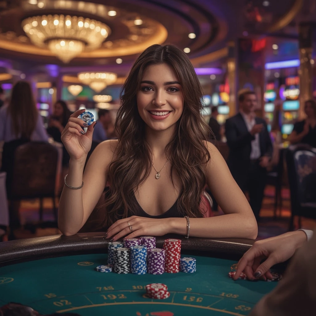 bonus in a man's hands at Lucky Block casino